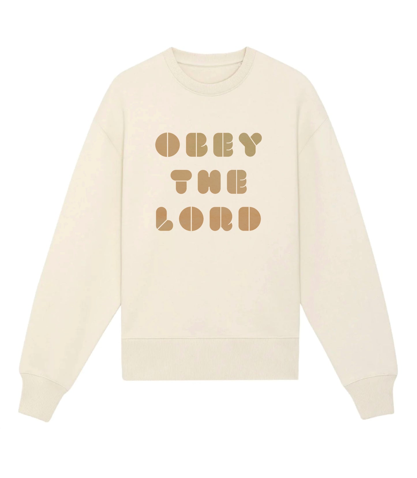 Sweatshirt, creme, Obey the Lord