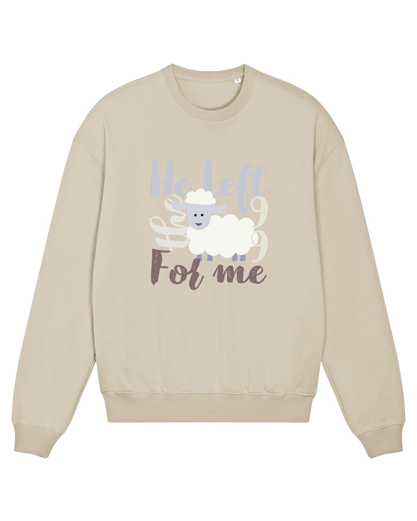 Women's sweatshirt, beige, Believe and get baptized