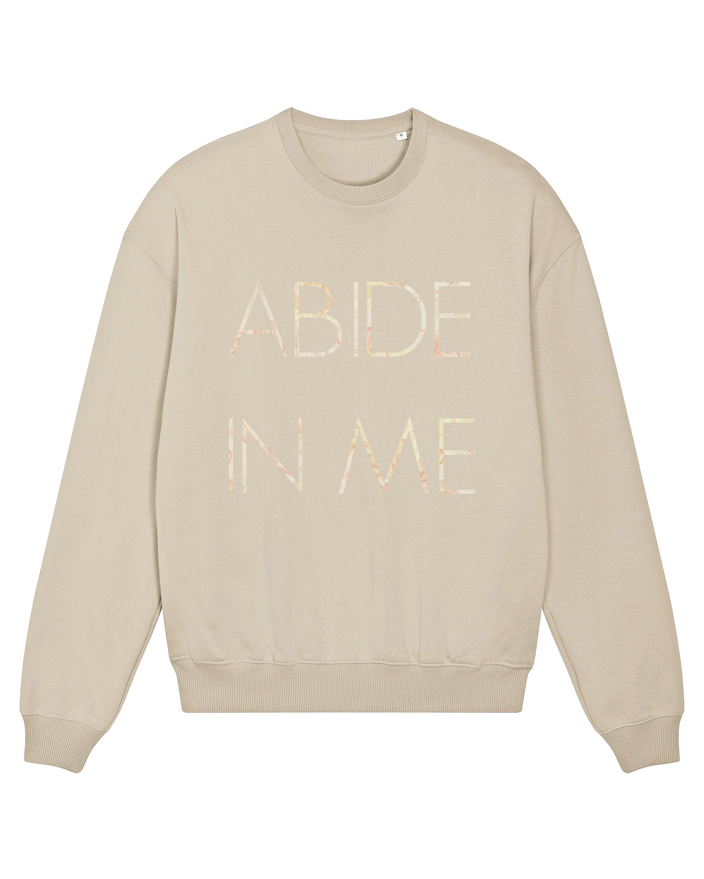 Sweatshirt, Camel, 'Abide in me'