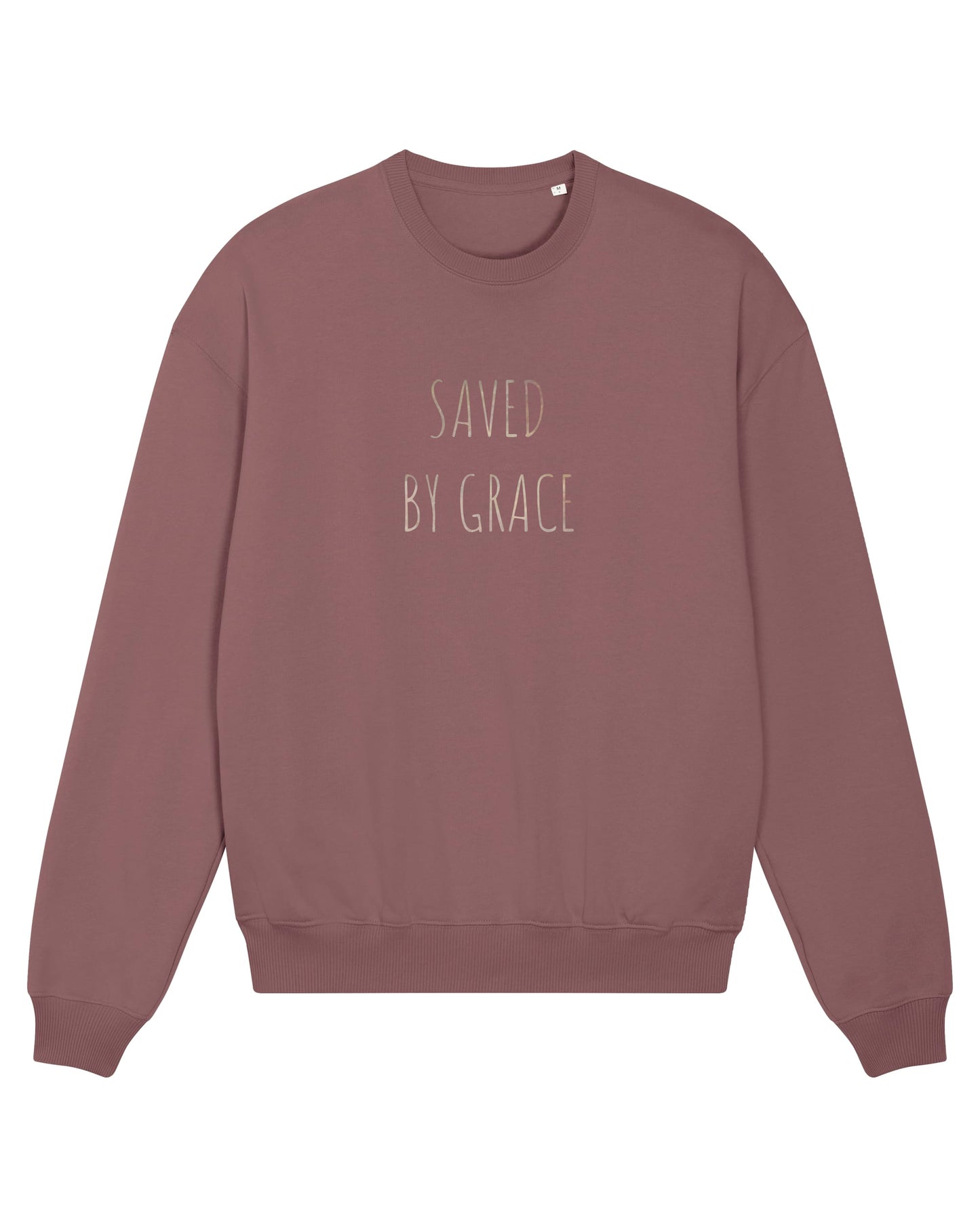 Sweatshirt, bordeaux, Saved by grace
