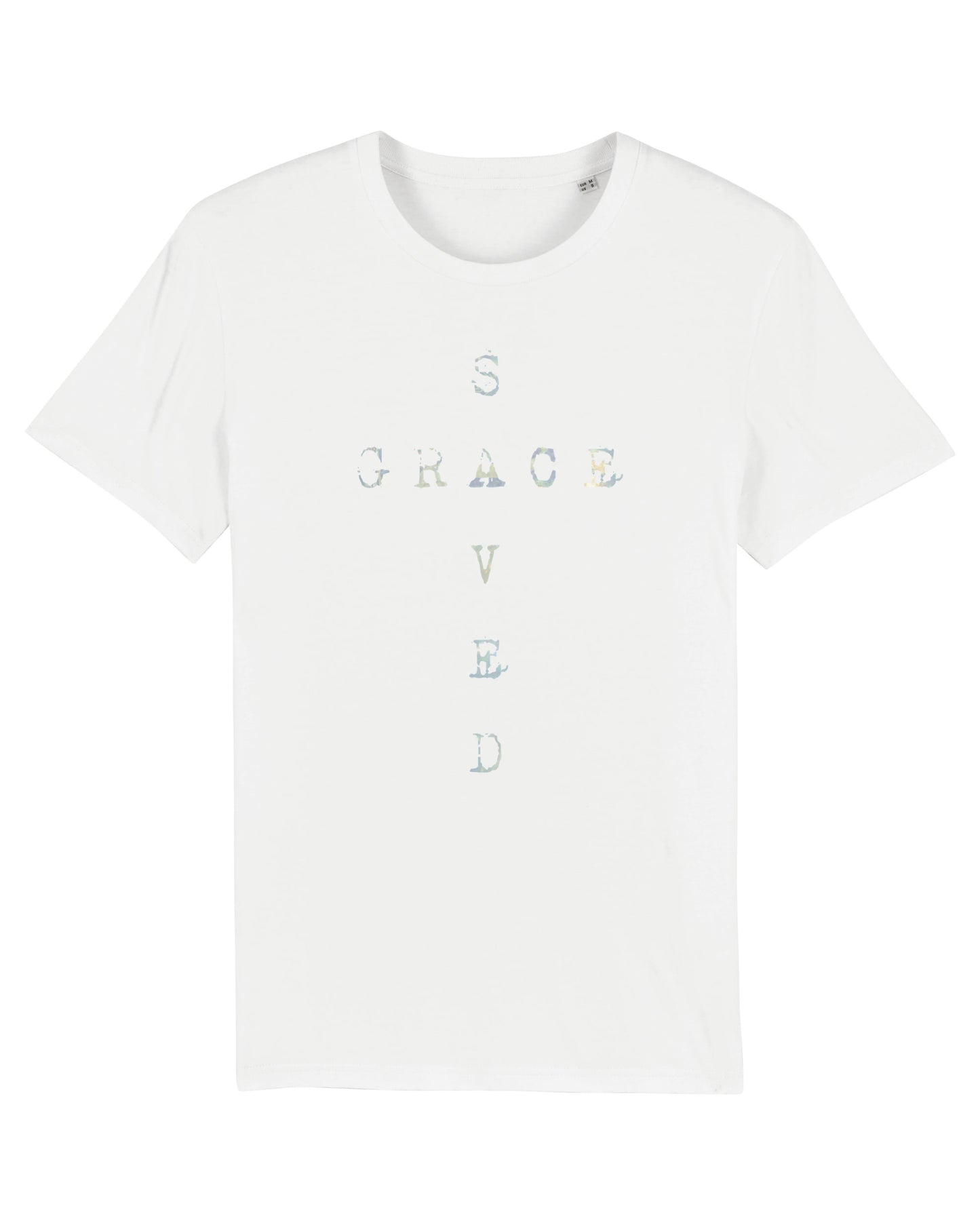 T-shirt, hvid, Saved - Grace