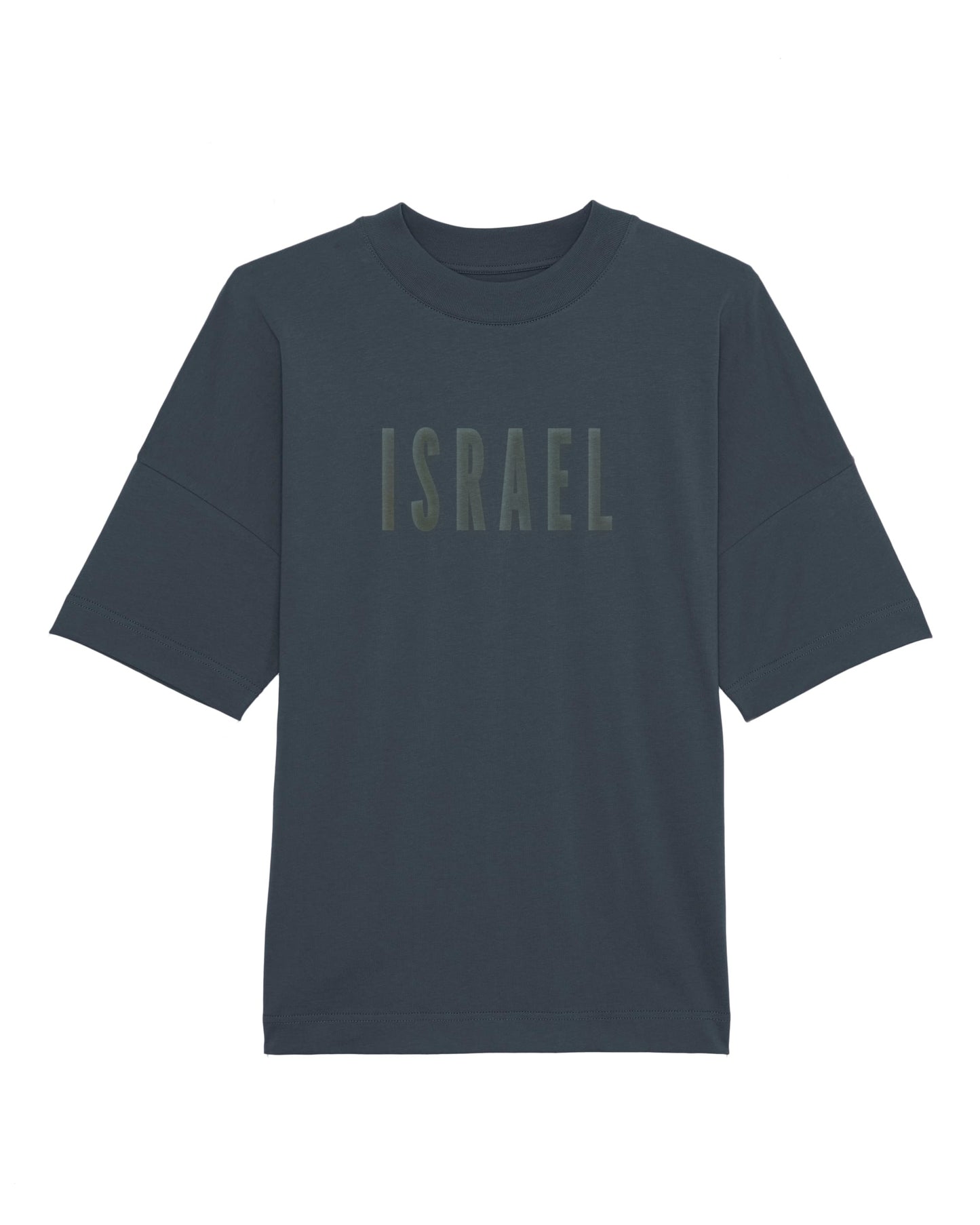 Oversize Herre T-shirt, navy blå, Israel