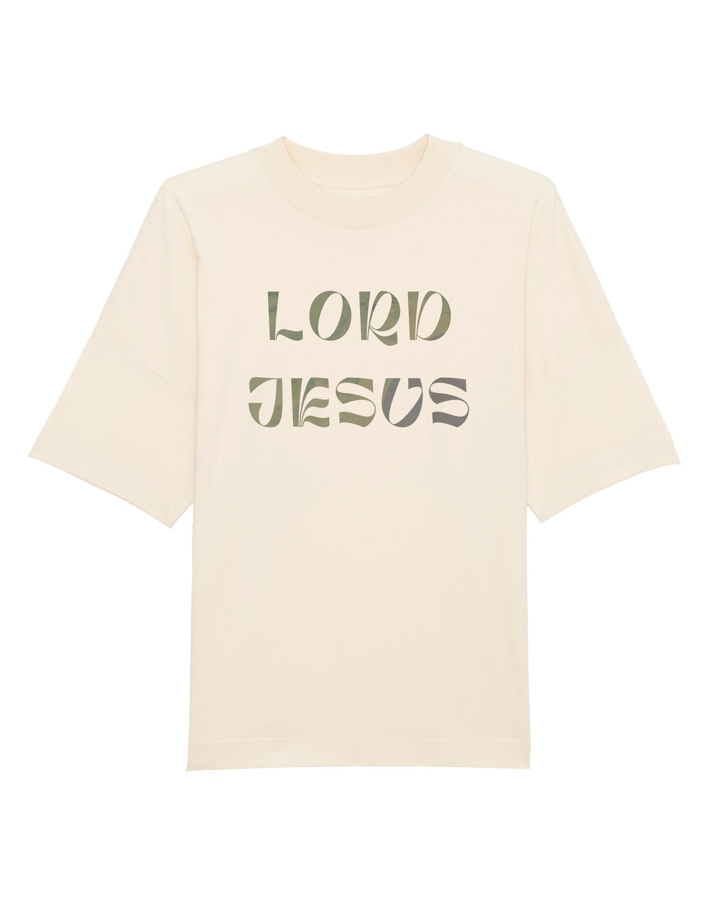 Oversize T-shirt, creme, Lord Jesus