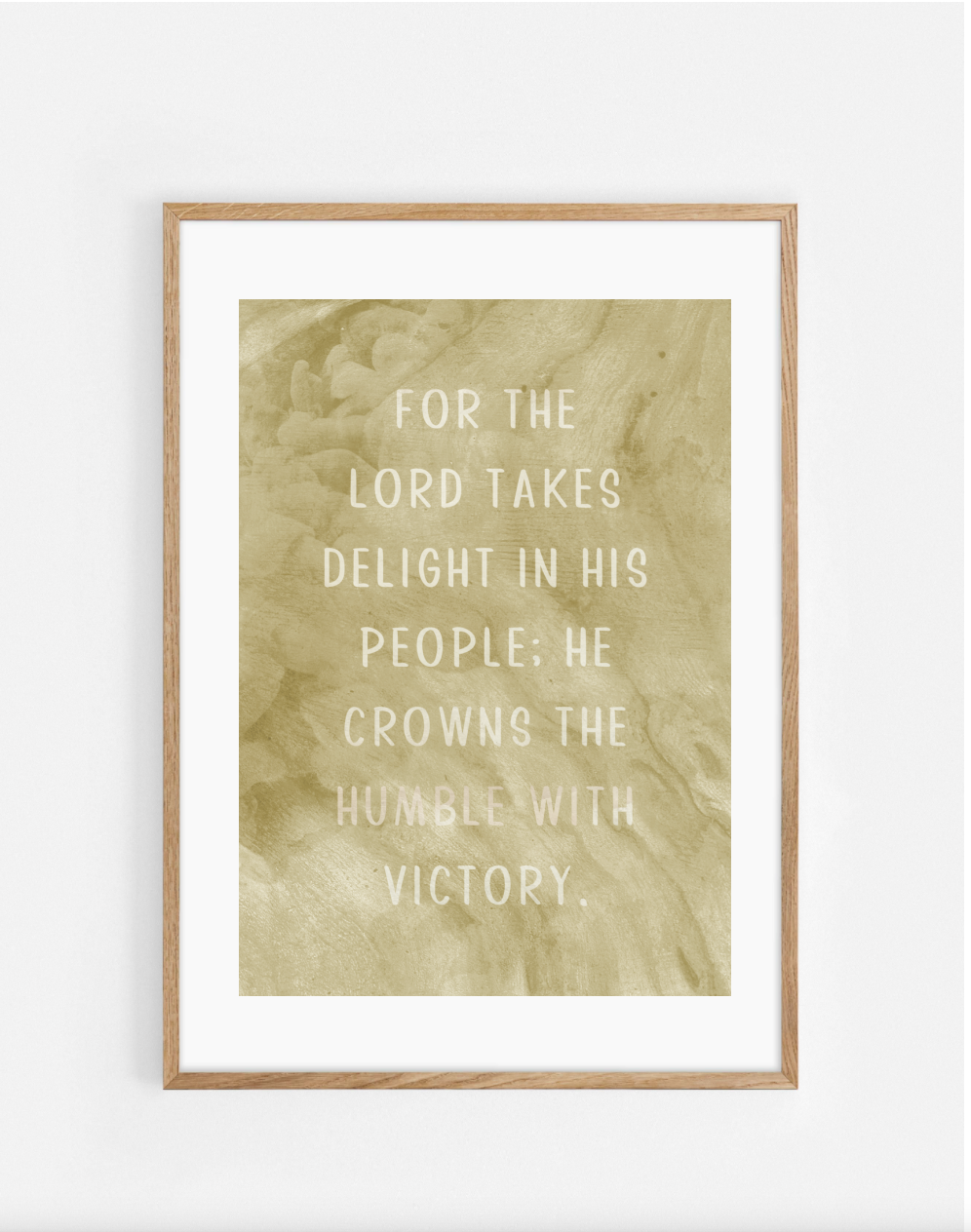 Plakat, Psalm 149:4
