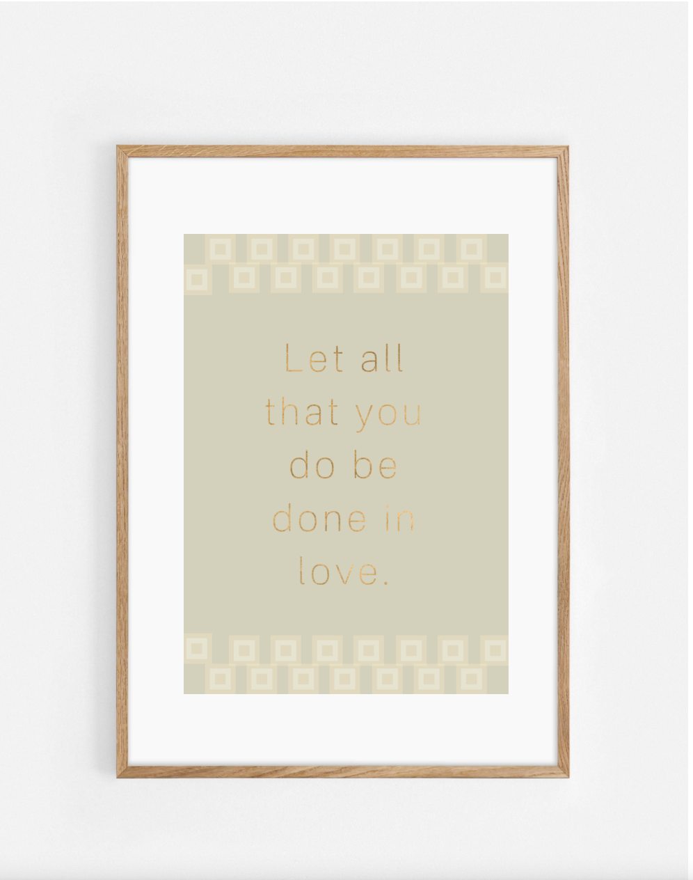 Plakat, 1. Corinthians 16:14