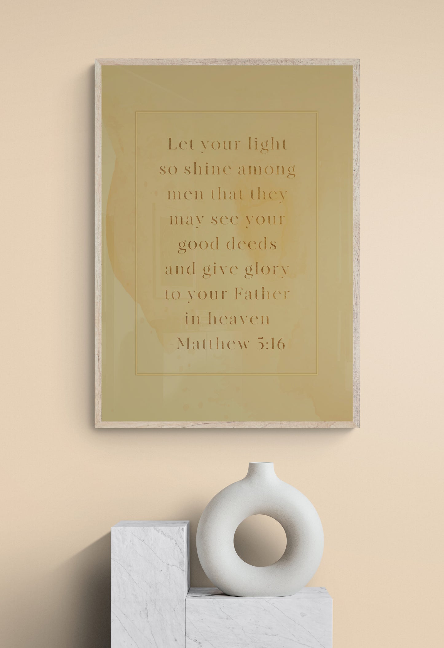 Plakat, Matthæus 5:16