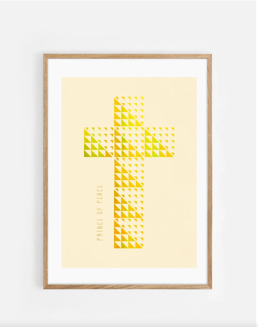 Plakat, kors, trekanter