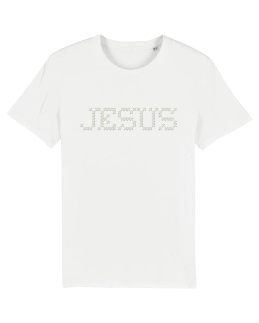 Hvid formsyet T-shirt