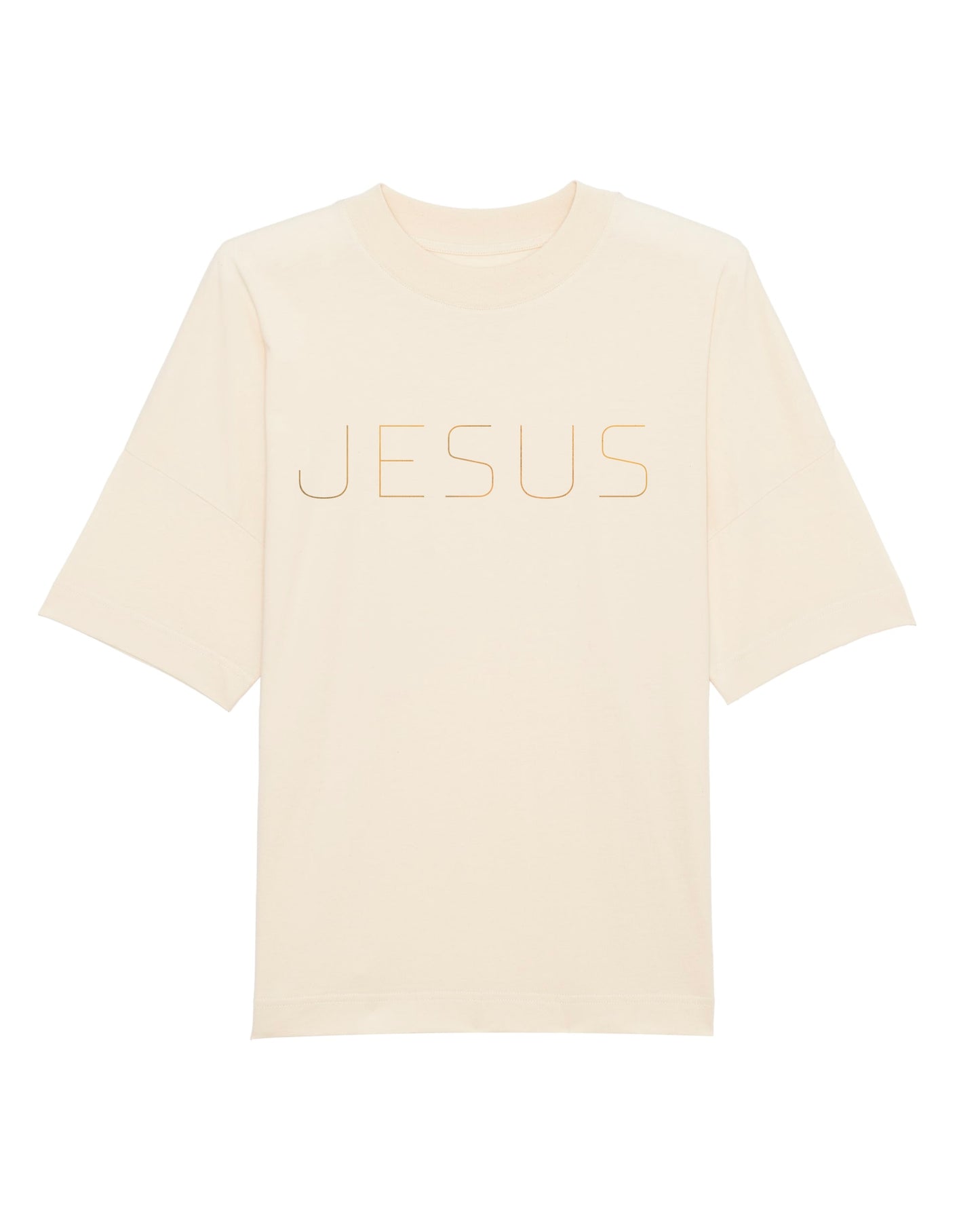 Oversize T-shirt with writing; 'King Jesus'