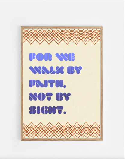 Plakat, 2 Corinthians 5:7