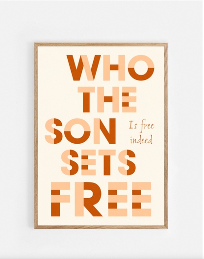 Plakat, John 8:36