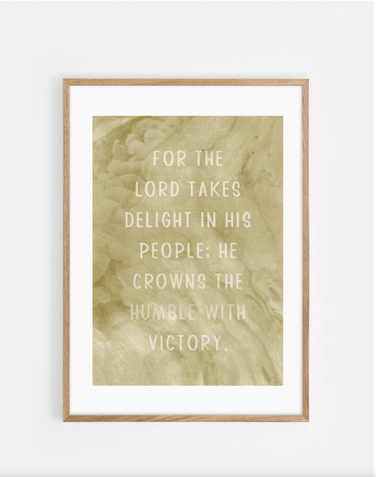 Plakat, Psalm 149:4