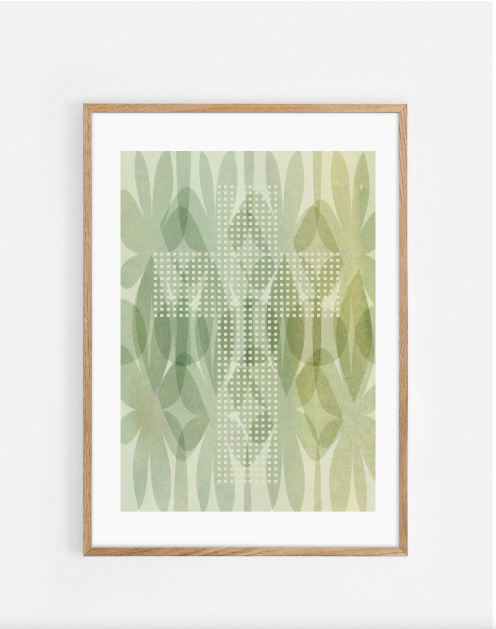 Plakat, kors, blomster, retro