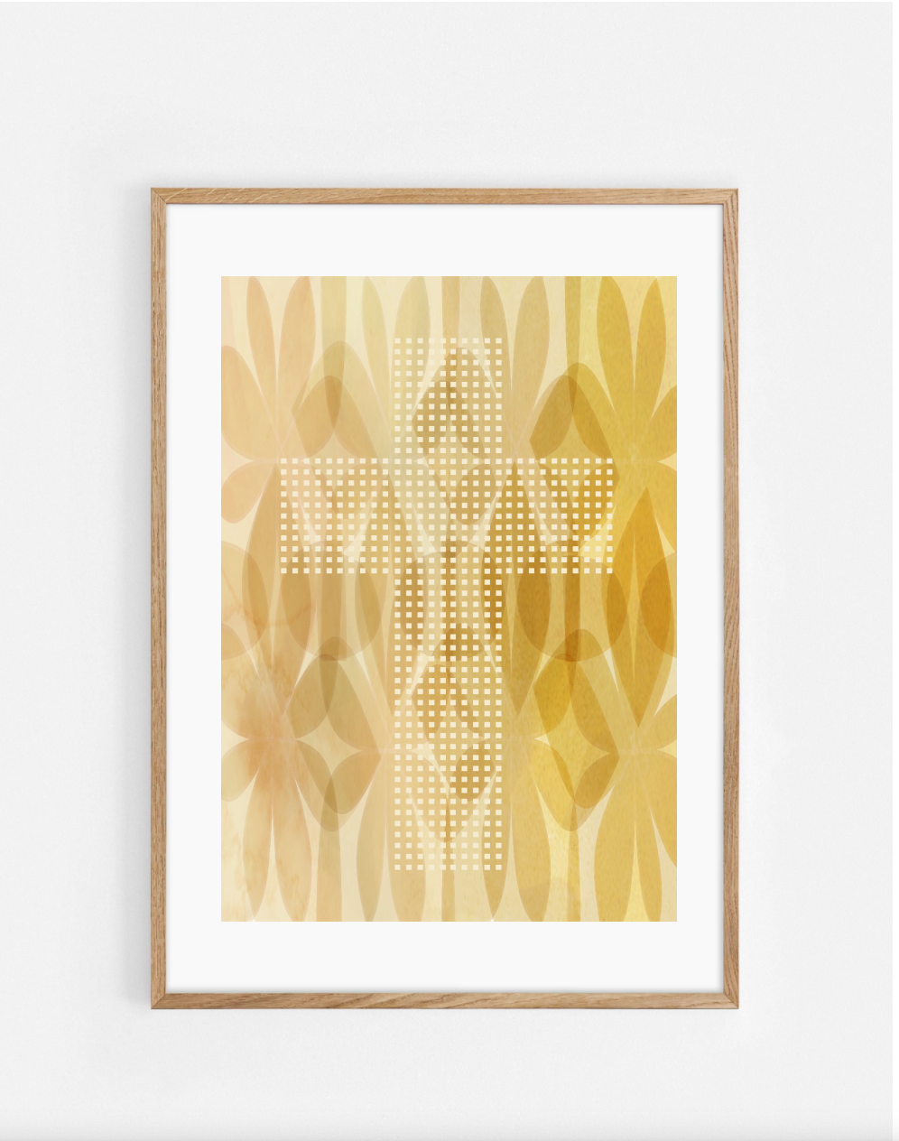 Plakat, kors, blomster, retro