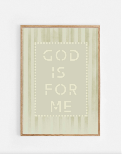 Plakat, God is for me