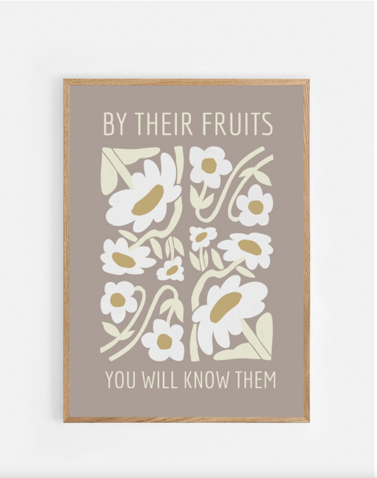 Plakat, Mattheus 7:16