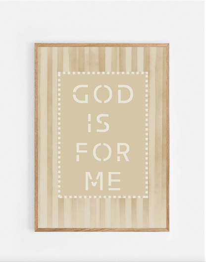 Plakat, God is for me