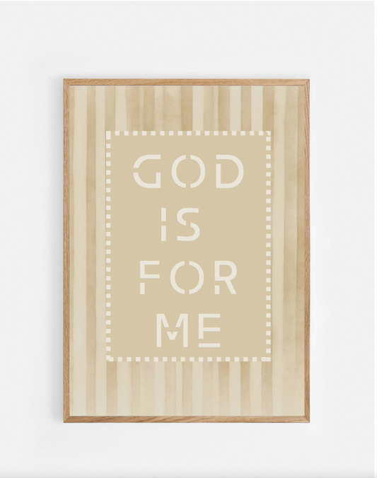 Plakat, God is for me