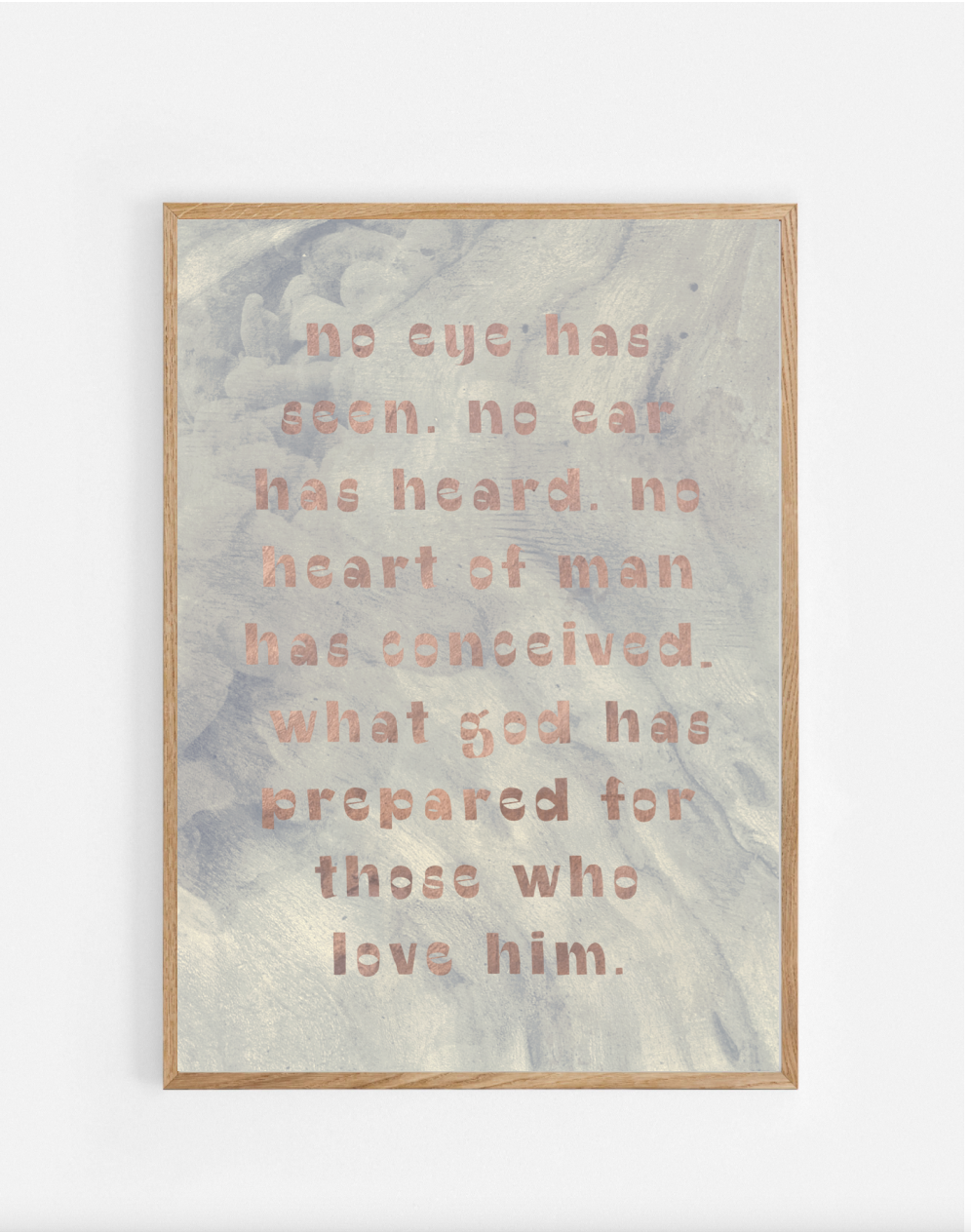Plakat, 1 Corinthians 2:9