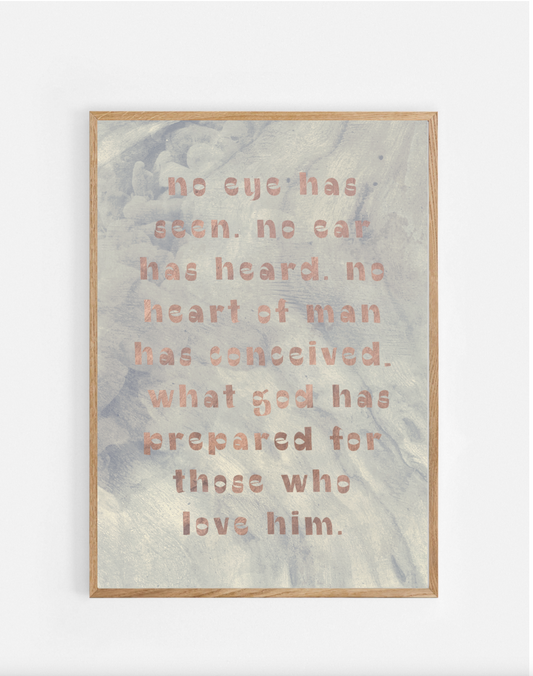 Plakat, 1 Corinthians 2:9