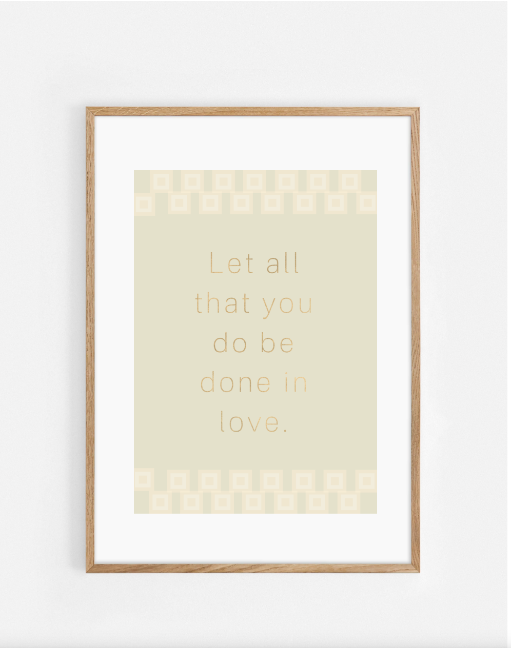 Plakat, 1. Corinthians 16:14