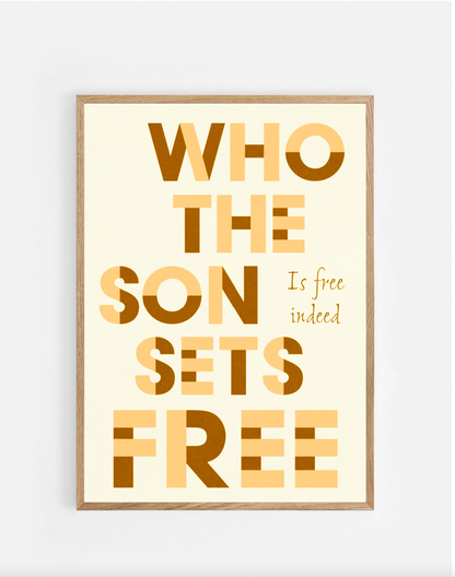 Plakat, John 8:36