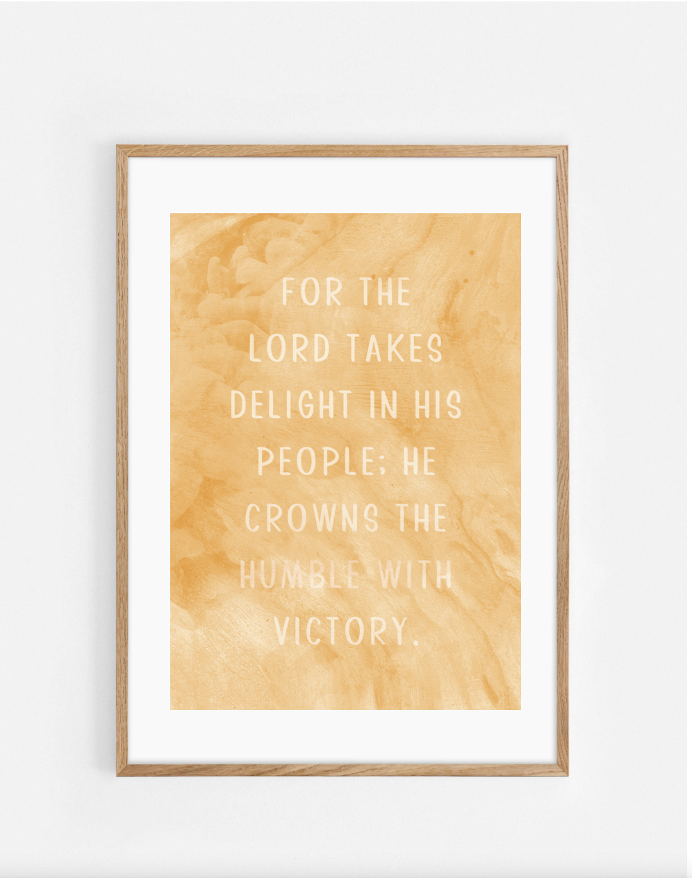 Plakat, Psalm 149:4