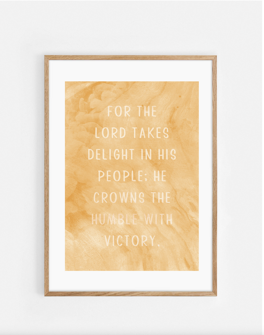 Plakat, Psalm 149:4