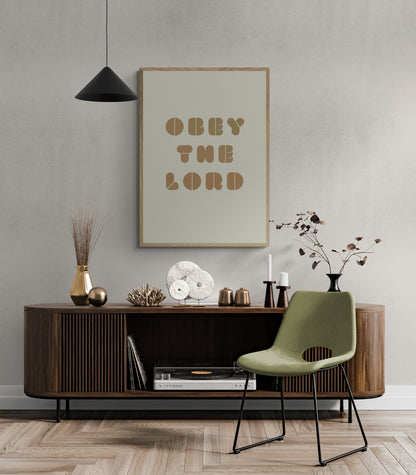 Plakat, Obey the Lord