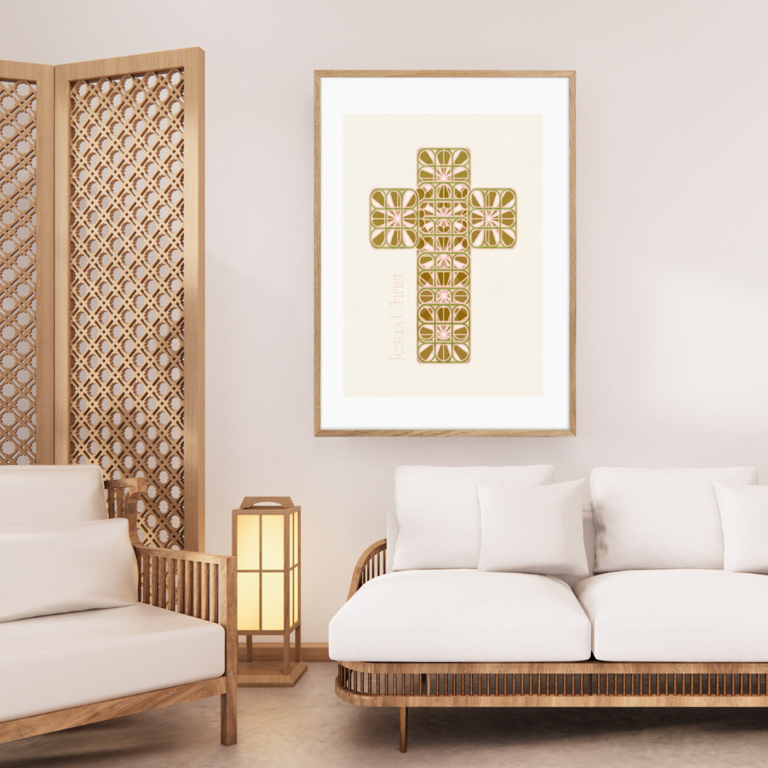 Plakat, kors, Jesus Christ