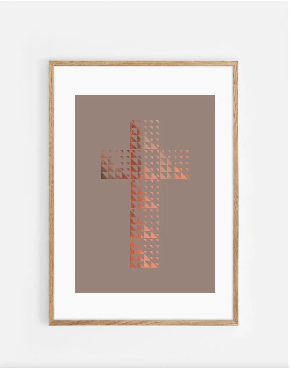 Plakat, kors, trekanter