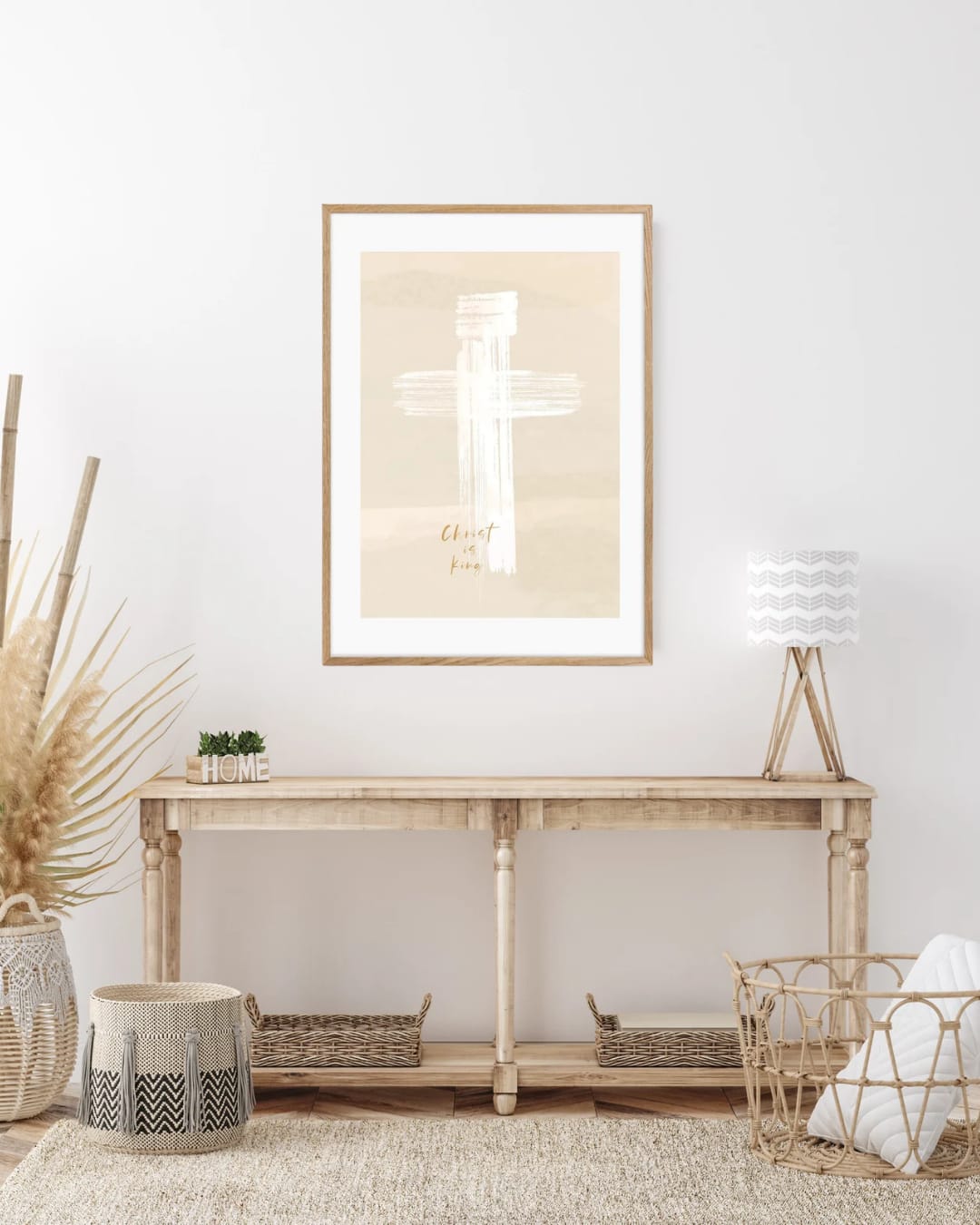 Plakat, kors, Christ is king
