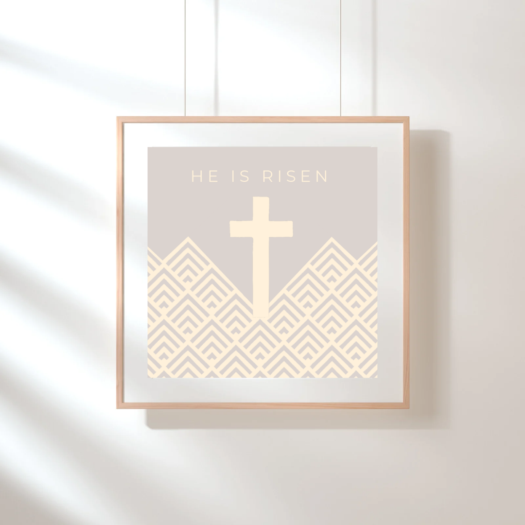 Plakat, he is risen