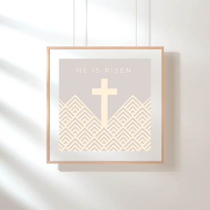 Plakat, he is risen