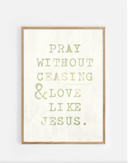 Plakat, 1. Thessalonians 5:17