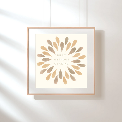 Plakat, Pray without ceasing