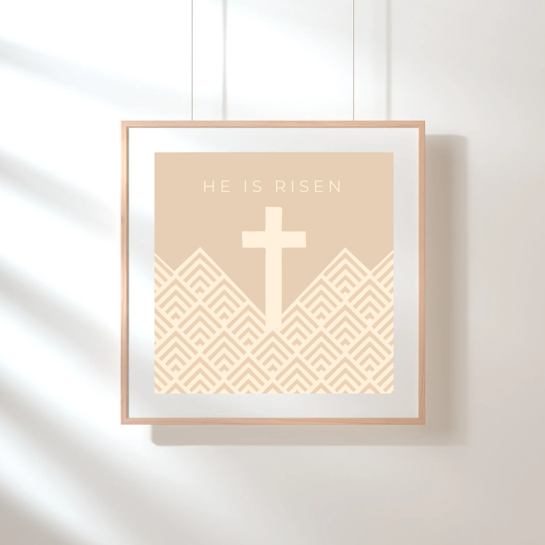 Plakat, he is risen