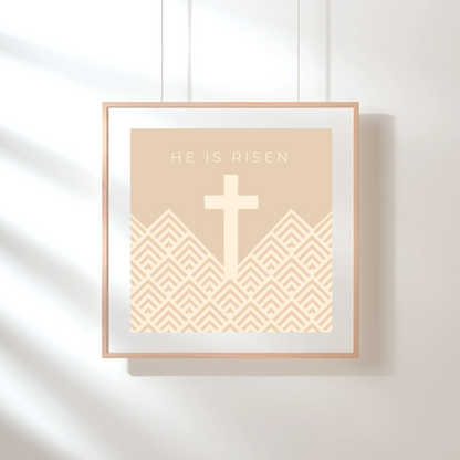 Plakat, he is risen
