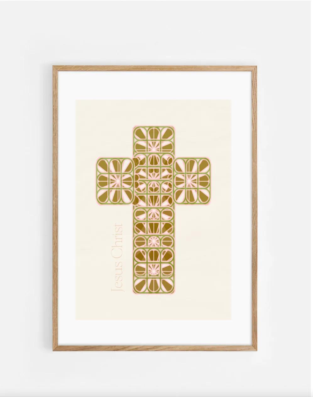 Plakat, kors, Jesus Christ