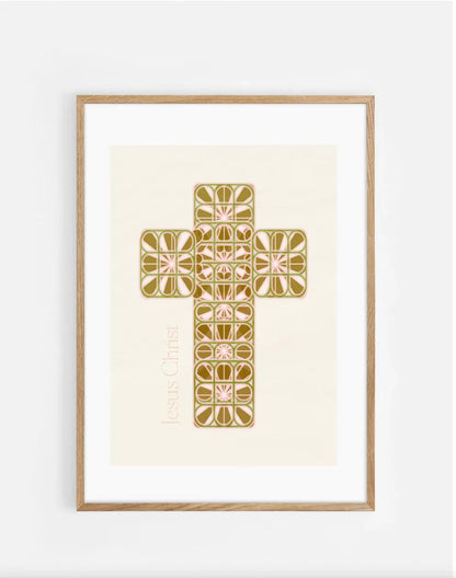 Plakat, kors, Jesus Christ