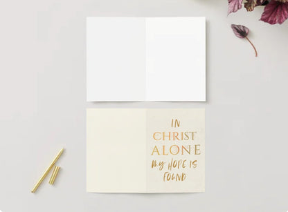 Kort, in Christ alone my hope is found